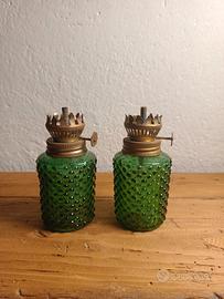 Lampade a olio in miniatura vintage 