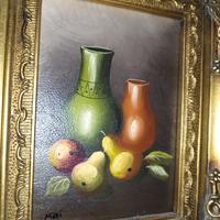 “Quadri olio su tavola – cornice in balocco