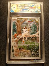 Pokemon meowth ar 106/094 graad gem Mint 10