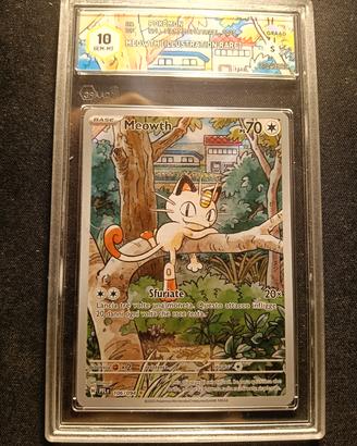 Pokemon meowth ar 106/094 graad gem Mint 10