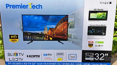 TV led HD ready 32" premiertech+ supporto