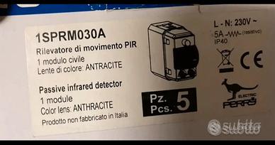 Rivelatore di movimento PIR - perry  1SPRM030A