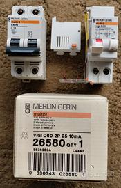 Merlin Gerin Multi9 C60N C16 + Vigi C60 10mA NUOVO