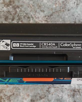 Toner nero CB540A 125A sigillo rimosso, HP