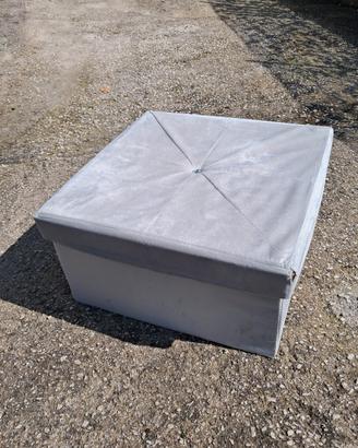 Pouf contenitore Mastrobianco 63x33 cm