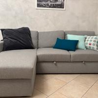 Divano letto 3 posti chaise-longue