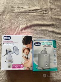 Tiralatte manuale chicco e scaldabiberon