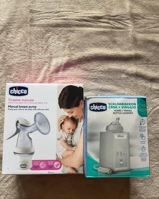 Tiralatte manuale chicco e scaldabiberon