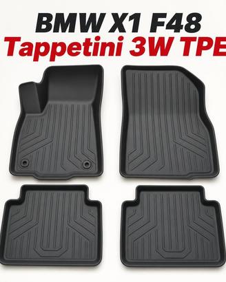 Tappetini TPE BMW X1 F48 come nuovi 3W premium