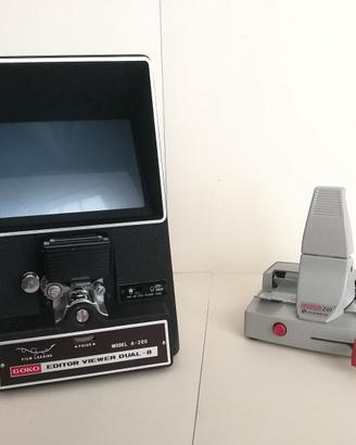Kit visore/montaggio pellicole Super8