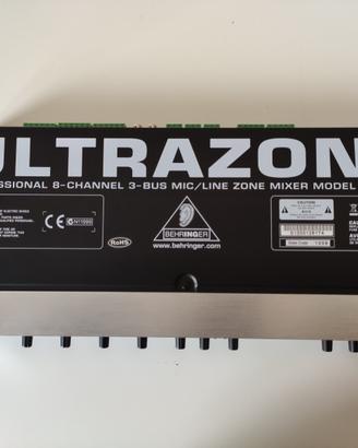 Mixer audio Behringer Ultrazone ZMX8210
