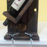 Portavino in legno