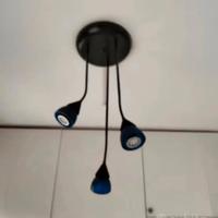 2 lampadari a led orientabili 