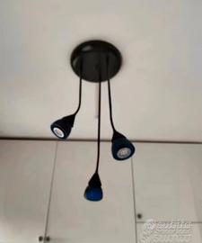 2 lampadari a led orientabili 