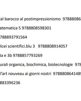  libri a meta prezzo per liceo scientifico