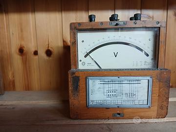 VOLTMETRO ANALOGICO D'EPOCA marca CGS