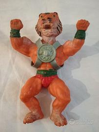 Personaggio uomo tigre anni 80 in plastica morbida