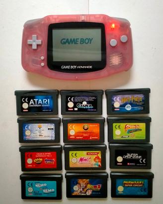 Nintendo Game Boy Advance Console + 12 Cartucce