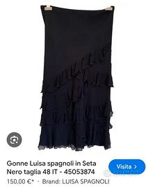 gonna Luisa spagnoli pura seta
