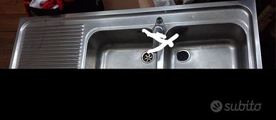 lavello in acciaio inox  116x50 