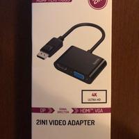 Adattatore Hama da DP ad HDMI e VGA