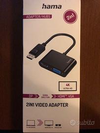 Adattatore Hama da DP ad HDMI e VGA