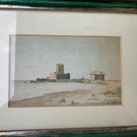 Acquarello Torre Astura 1920