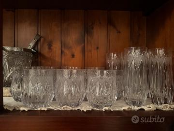 Set bicchieri in cristallo