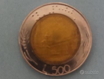 moneta da L.500  coniata 1987