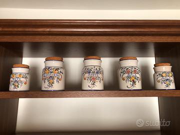 Barattoli Ceramica Gubbio Magnanelli