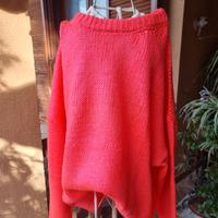 felpa lana rosa arancione fosforescente neon