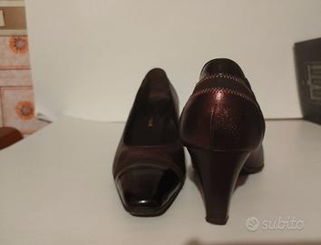 Scarpe eleganti marrone/bordeaux n. 38