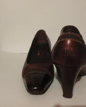 Scarpe eleganti marrone/bordeaux n. 38