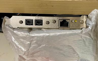 Scheda di rete RJ-45 + firewire 1394