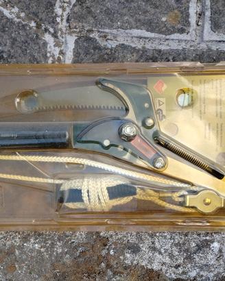 svettatoio a pertica con segaccio e corda