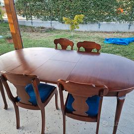 Tavolo  ovale +4sedie 