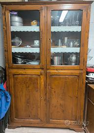 credenza rustica a due corpi