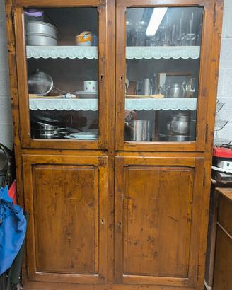 credenza rustica a due corpi