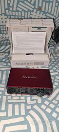 Scheda audio FOCUSRITE Scarlett SOLO + accessori