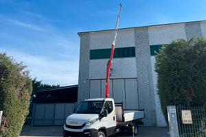 Iveco Daily 35C11 Ribaltabile Trilat + Gru 3 Sfili