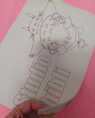 Il mio vicino Totoro  🌂 da colorare