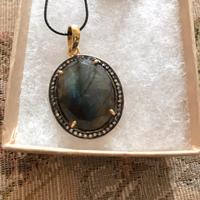pendente in argento e labradorite NUOVO