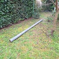 4 Tubi acciaio DN 100 spessore 5.2mm a pezzi di 3m