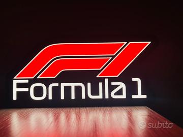 Logo Formula 1 lampada lightbox da tavolo