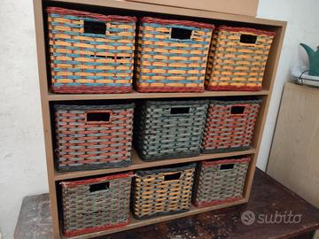 mobiletto a giorno con 9 cestini PREZZO RE-GA-LO