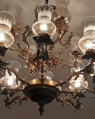 Lampadario Antico in ottone