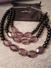 Collana tre fili Marella originale 