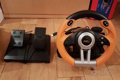 Volante PC, pedali, cambio 2 in 1 + Force Feedback