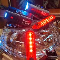 Luci MTB BMX set sicurezza 4 x - 2 + 2