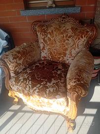 poltrona stile barocco